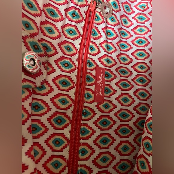 VERA BRADLEY large clutch purse 👛 front pockets 💕 - Picture 2 of 6